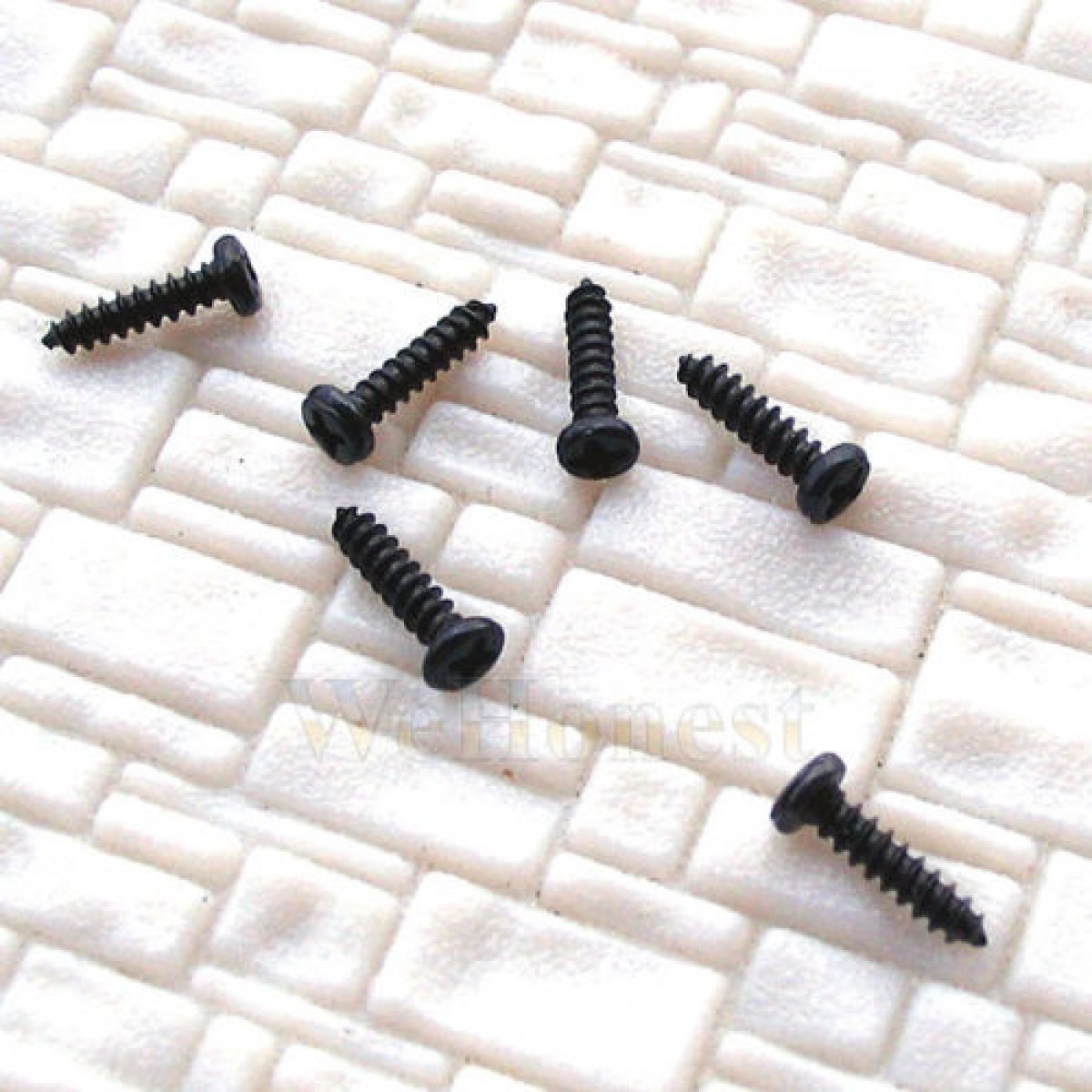   300 x  Mini Tiny Black Self Tapping Track Screws  6mm  (WeHonest)